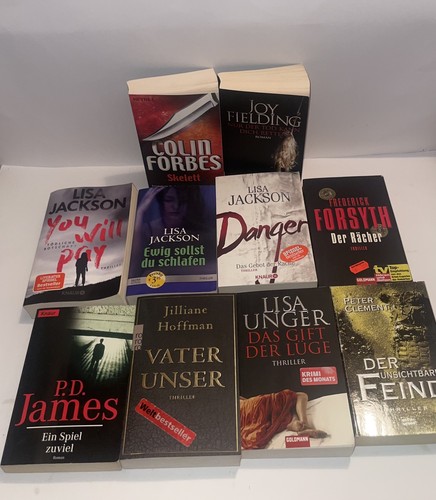 10x thriller bücherpaket - 10x,