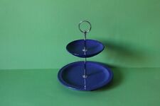 zauberhafte zweistöckige Etagere Teller Friesland Ammerland Blau Blue 038514