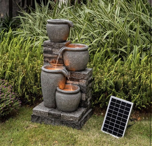 Solar springbrunnen außen - solar,