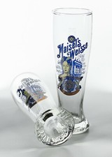 2 x Maisel´s Weisse Weißbier Weizenbierglas 0,5l Wellen im Glas Sammelglas 8491