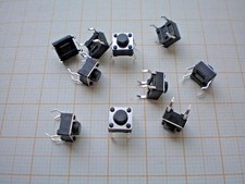 S31- 10 Stk Mini-Taster  Kurzhubtaster  Mikrotaster  Eingabetaster 6x6x5mm 12V