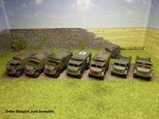 Bundeswehr Unimog, 1:87 – 7 Varianten, Pritsche, Plane, Kastenaufbau & Anhänger