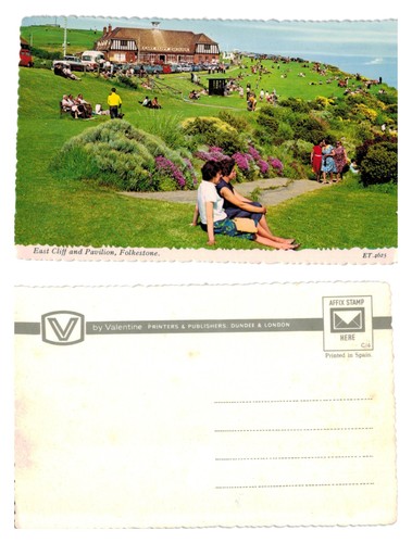 Vintage postkarte east cliff - postkarte,