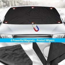 Scheibenabdeckung mit Magnet Auto Frontscheibenabdeckung Winter Frostschutz XXL