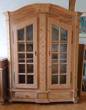 Vitrine Landhausschrank im Kolonialstil Fichte Massivholz - Lieferung möglich