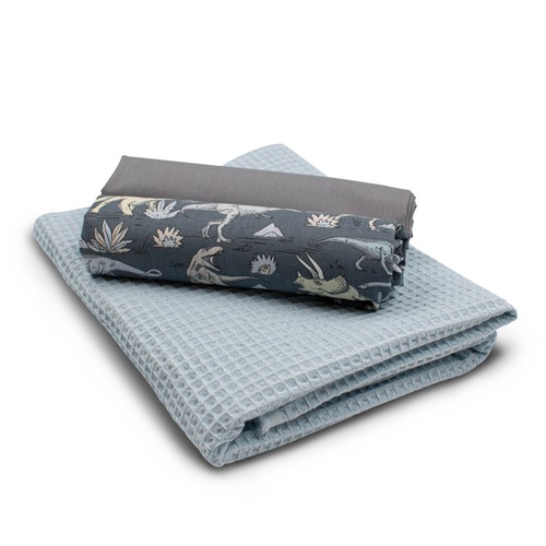 Set waffelstoff 2x - set, +