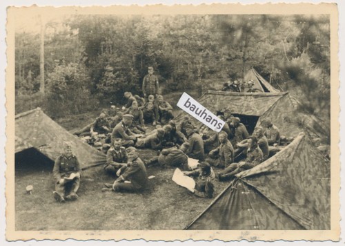 Foto wehrmacht zeltlager tarn - foto,