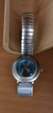 storm London Damenuhr Blase 90er Jahre ca. 1996 blau silber Armbanduhr Liebhaber
