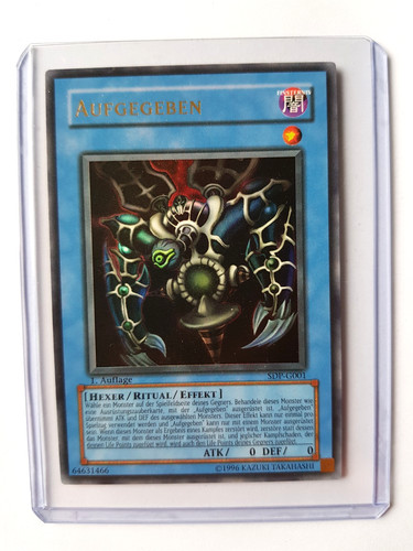 Aufgegeben sdp g001 ultra rare - aufgegeben, ultra-rare