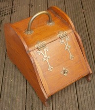 alter Holz KOHLENKASTEN mit