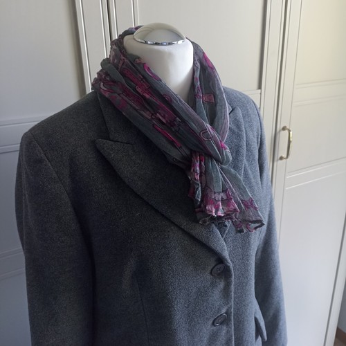Damen woll mantel grau gr - damen, grau,
