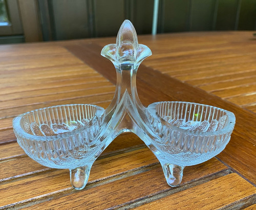 Salz pfeffer preßglas antik - &,