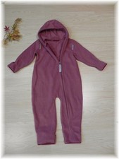 Hoppediz * kuscheliger Mädchen Fleece Overal Hausanzug Himbeere * Gr 80 / 86