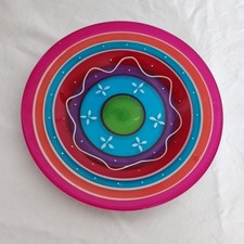 Bunter Keramik Teller Mandala