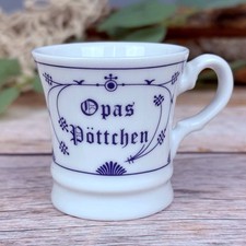 Mini Becher Indisch Blau - Opas Pöttchen - 50ml Porzellan Espressotasse