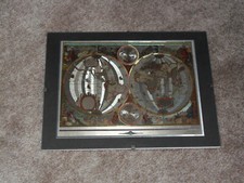 Deko Bild Weltkugel 24cm x 18cm