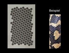  Schablonen Airbrush Schablone Stencil Schlangenhaut 1,6 cm  # FS - 0877