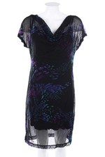 MEXX Cocktail Dress Print M black blue shades
