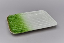 Große original alte Spargelplatte Servierplatte Keramik glasiert 20er 30er Jahre