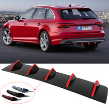 Heckdiffusor Heckansatz Heck Diffusor Schwarz glänzend für Audi A4 B9 Avant 