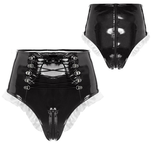 Damen lack leder slip booty - de,