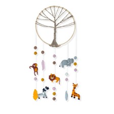 Traumfänger "Wildtiere aus Afrika" aus Filz DreamCatcher für Kinder, BeYoona