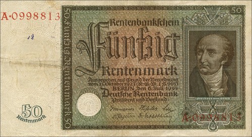 165 rentenmark 1934 - r.165, 50