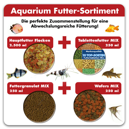 Aquarium futter sortiment - aquarium,