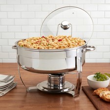 Denmark Runde Edelstahl Schale Buffet Servierer Chafing Speisenwärmer - 8,5L