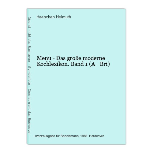 Menü das große moderne - menü,