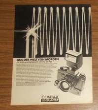 Seltene Werbung vintage CONTAX