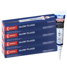 4x DENSO Glühkerzen + LIQUI MOLY Fett für RANGER BESTA K2700 PREGIO SPORTAGE
