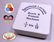 Lernscheiben Bruchrechnen Mathematik Montessori Lernmaterial Brüche Prozent