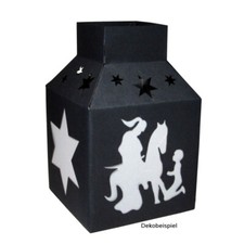 Laterne St. Martin schwarz ausgestanzt Laternen Rohling basteln 10 Stück