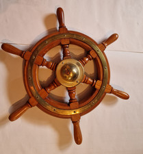 Steuerrad - Ruder - Schiffssteuerrad aus Hartholz und Messing