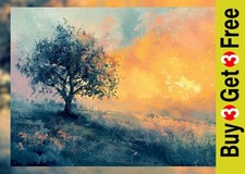 Lone Tree Twilight 5"x7" Druck