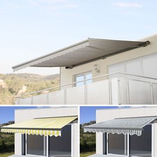 Elektrische Kassetten-Markise T122, Vollkassette 4x3m Polyester/Citel Acryl UV80