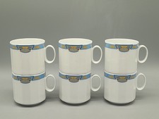 Rosenthal Polygon Signet 6 Kaffeetassen 7 cm Tapio Wirkkala Tassen Porzellan