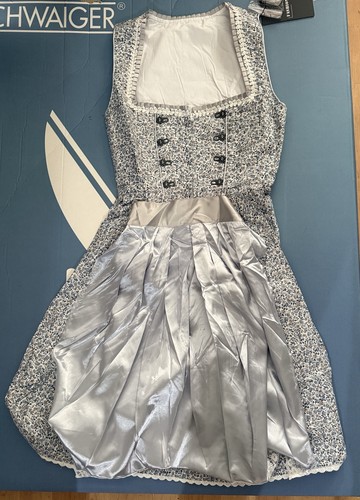 Dirndl blau grau teilig - blau,