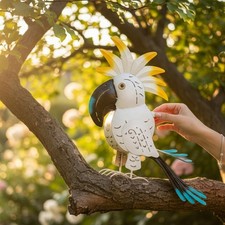 Kakadu Gartenfigur 3er Set