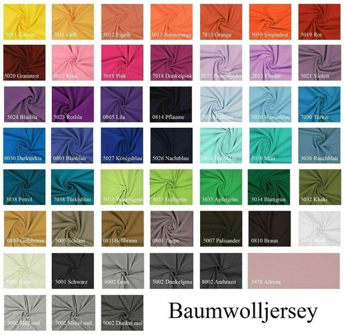 Jersey baumwolljersey uni - jersey,