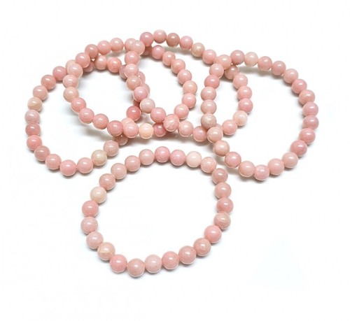 Pink opal kugelarmband - opal, ca.