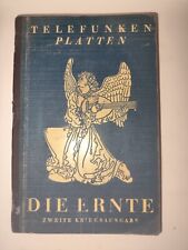 Buch Die Ernte Telefunken Platten Spieler Schallplatte Musikus Bayreuth 40 Lido