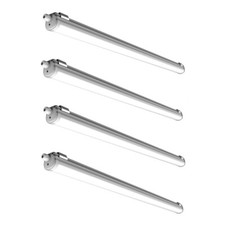 4er SET LED Feuchtraumleuchte 36W 120cm Wannenleuchte Werkstatt Garagen Hallen 