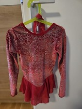 Kür Kleid von Jerry's 8-10 Weihnachtsrot Eiskunstlauf Wettbewerb Mädchen