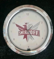 SMIRNOFF VODKA BAR Wanduhr PARTYKELLER KNEIPE 