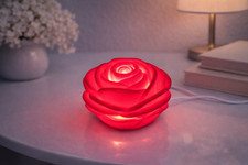 LED Rosenlicht Rot Nachtlampe