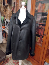 Herren Lammfell Ledermantel Neu Butterweiche Leder Pelzmantel Дублёнка in Gr. XL