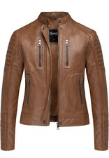 Damen Echtleder Jacke Biker