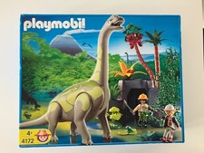 Playmobil Set 4172 Brachiosaurus in Felslandschaft.